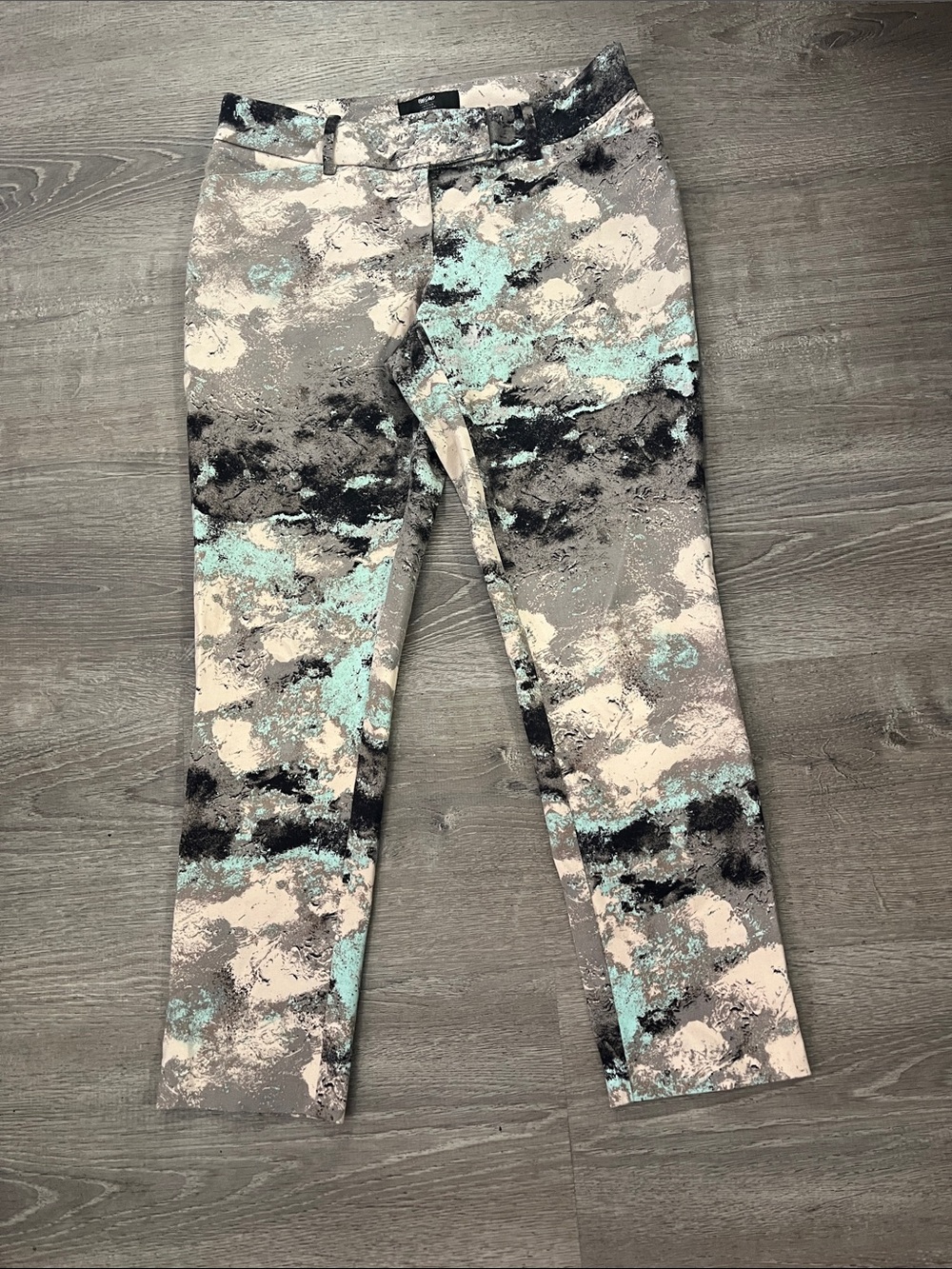 Mossimo Supply Co. Abstract Print Wome Straight Leg Pants Size 6
